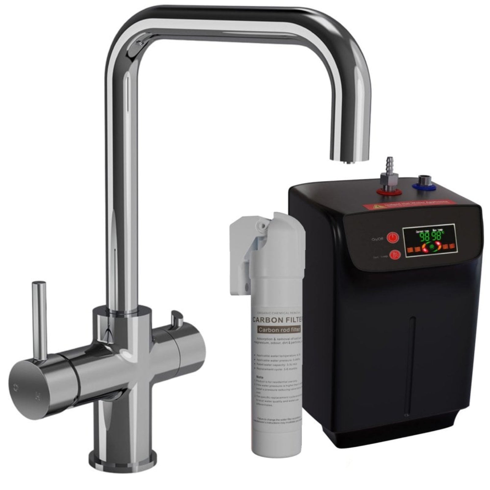 Astini Bollitore² 4 in 1 Boiling Hot & Filtered Cold Kitchen Tap & Tank Kit