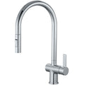 Astini Mayhill Single Lever Pull Out Kitchen Sink Mixer Tap with Brushed Brass Finish