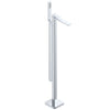 Astini Quadrado Chrome Square Freestanding Bath Tap & Shower Mixer