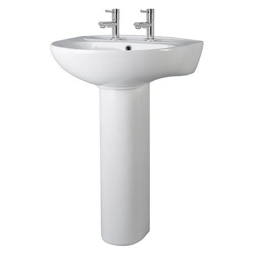 Fresssh Whitney 550mm 2th Basin & Pedestal