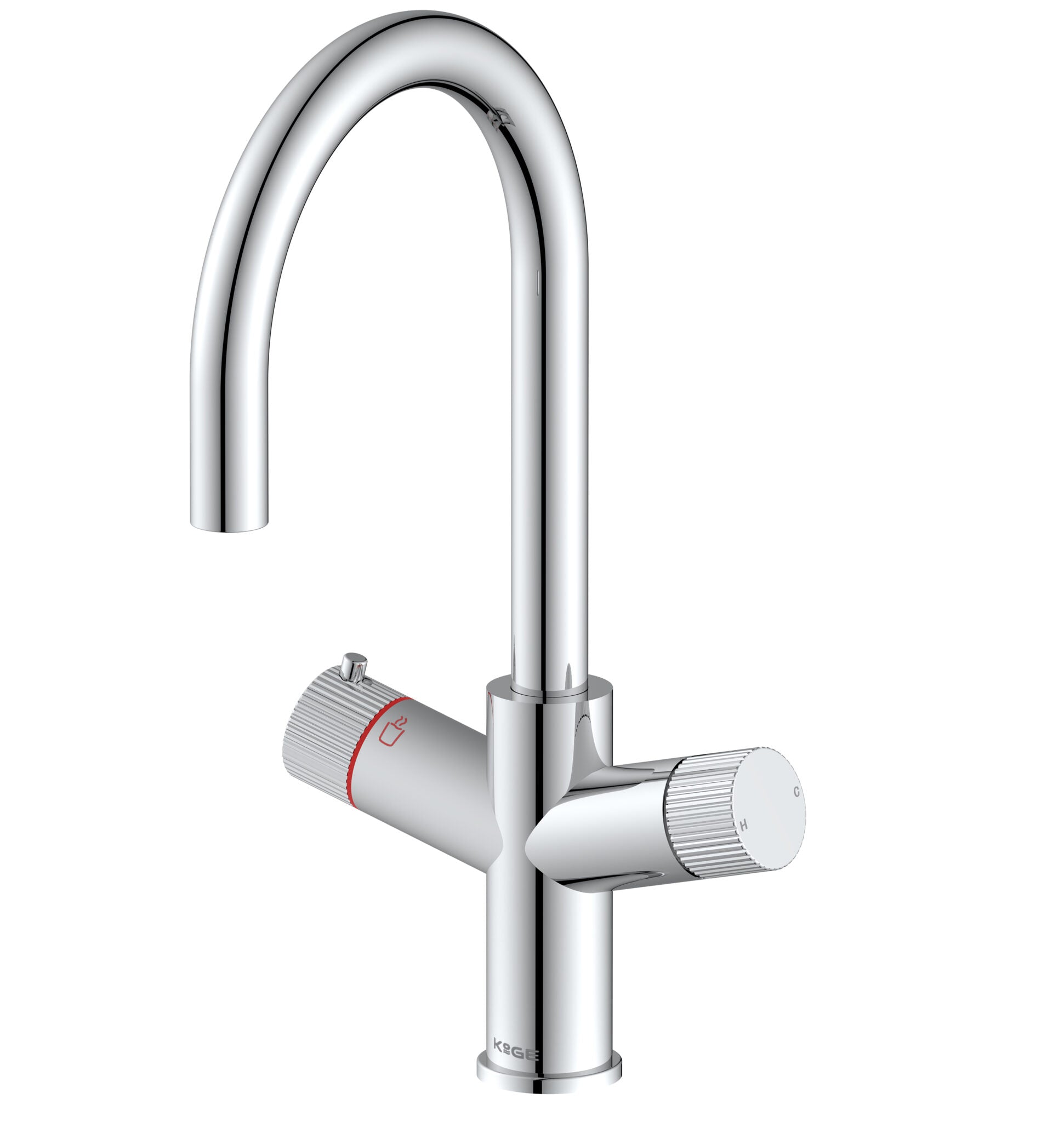 KOGE Hot Water Tap 4 in 1 SWAN PULL OUT SPOUT CHROME PACK