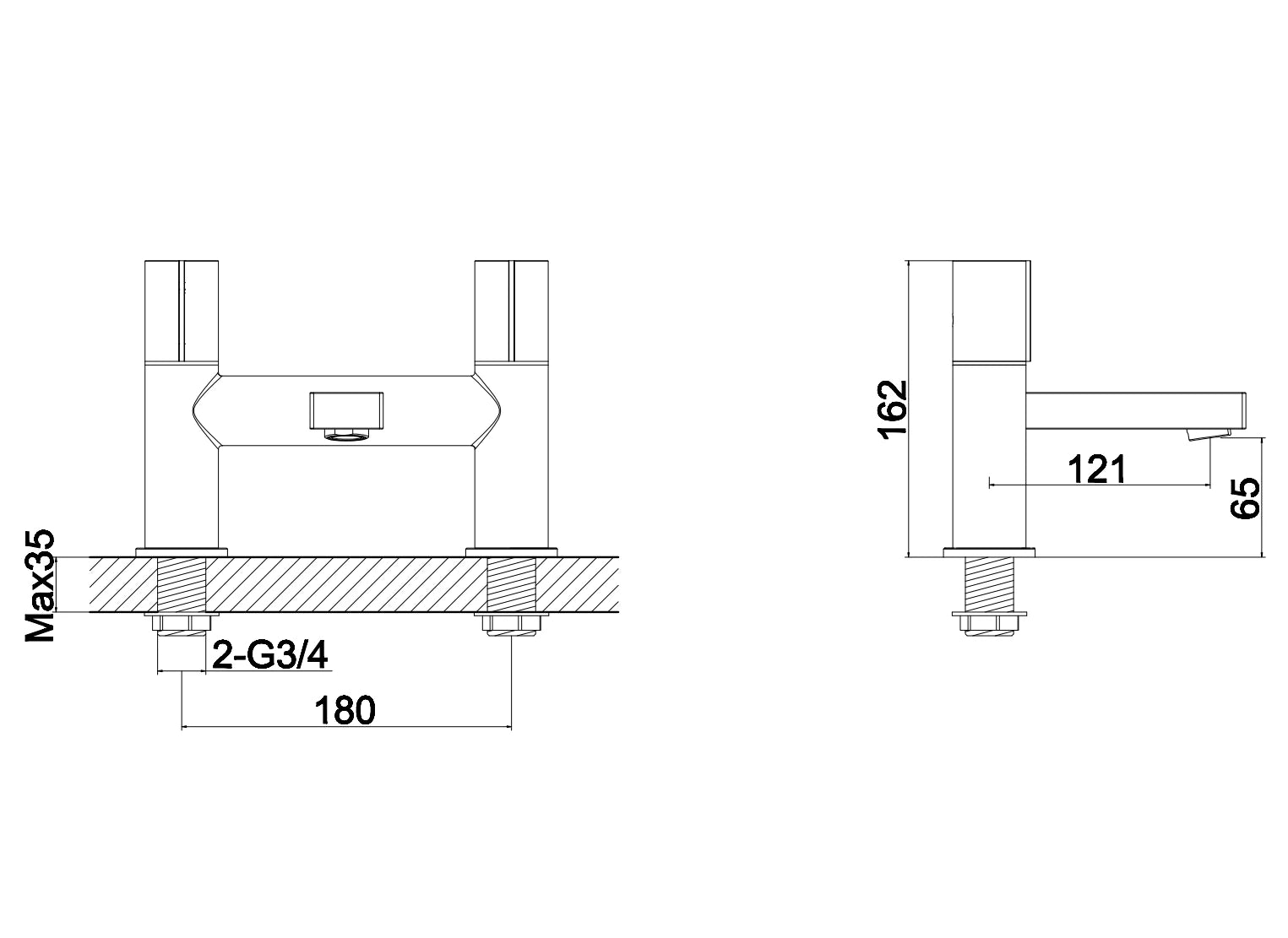 Aqua Velar Bath Filler