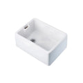 White ceramic sink on a white background
