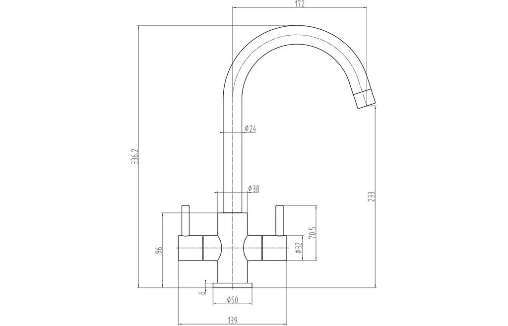 Prima+ Granite 1B Inset Sink & Staten Tap Pack - Black HPS Hartlepool Plumbing Supplies