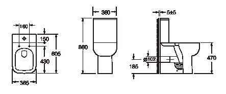 Scudo Esme Cloakroom Bathroom Bundle Hartlepool Plumbing Supplies