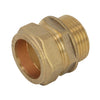 15MM x 3/8" Compression Straight Connector Male Iron