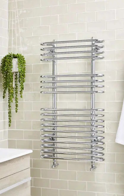 Oakland Heated Towel Rail CHROME K-VIT-HPS Hartlepool Plumbing Supplies