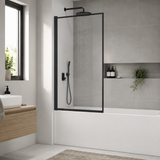 Aqua Velar Velar Frame Matt Black Bath Screen