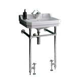 Holborn 1TH 610mm Heated Washstand & Basin - Brushed Brass