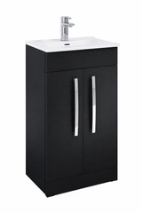 Frontline Aquatrend 600mm 2 Door Floor Standing Vanity Unit & Basin