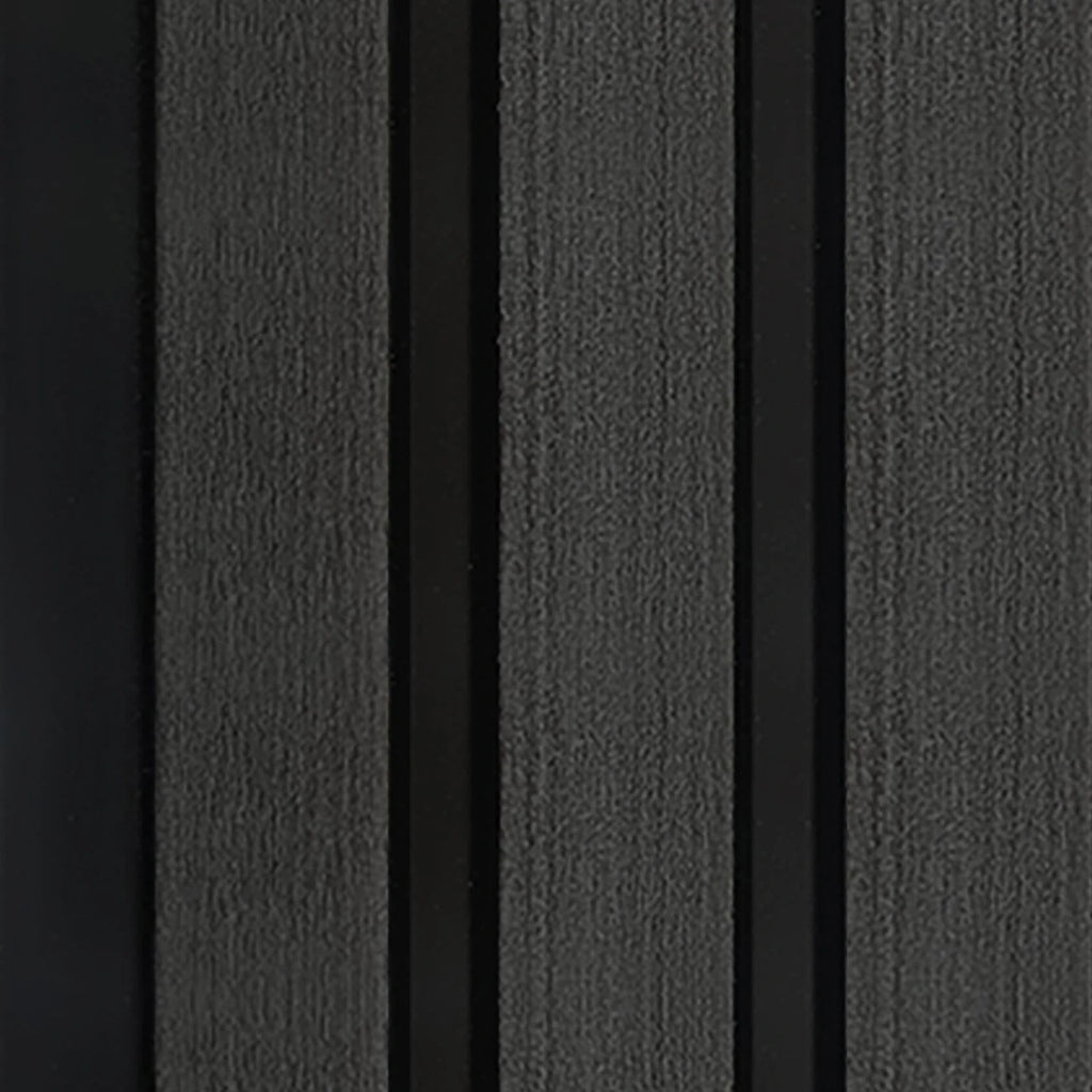 DCD Slat Wall Cladding Panel (233mm) – Charcoal 3D Timber-Effect Decor