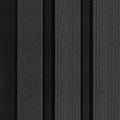 DCD Slat Wall Cladding Panel (233mm) – Charcoal 3D Timber-Effect Decor