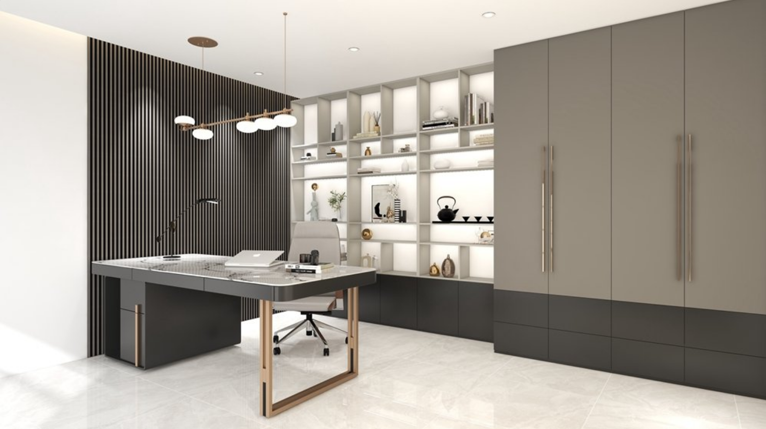 DCD Slat Wall Cladding Panel (233mm) – Charcoal 3D Timber-Effect Decor