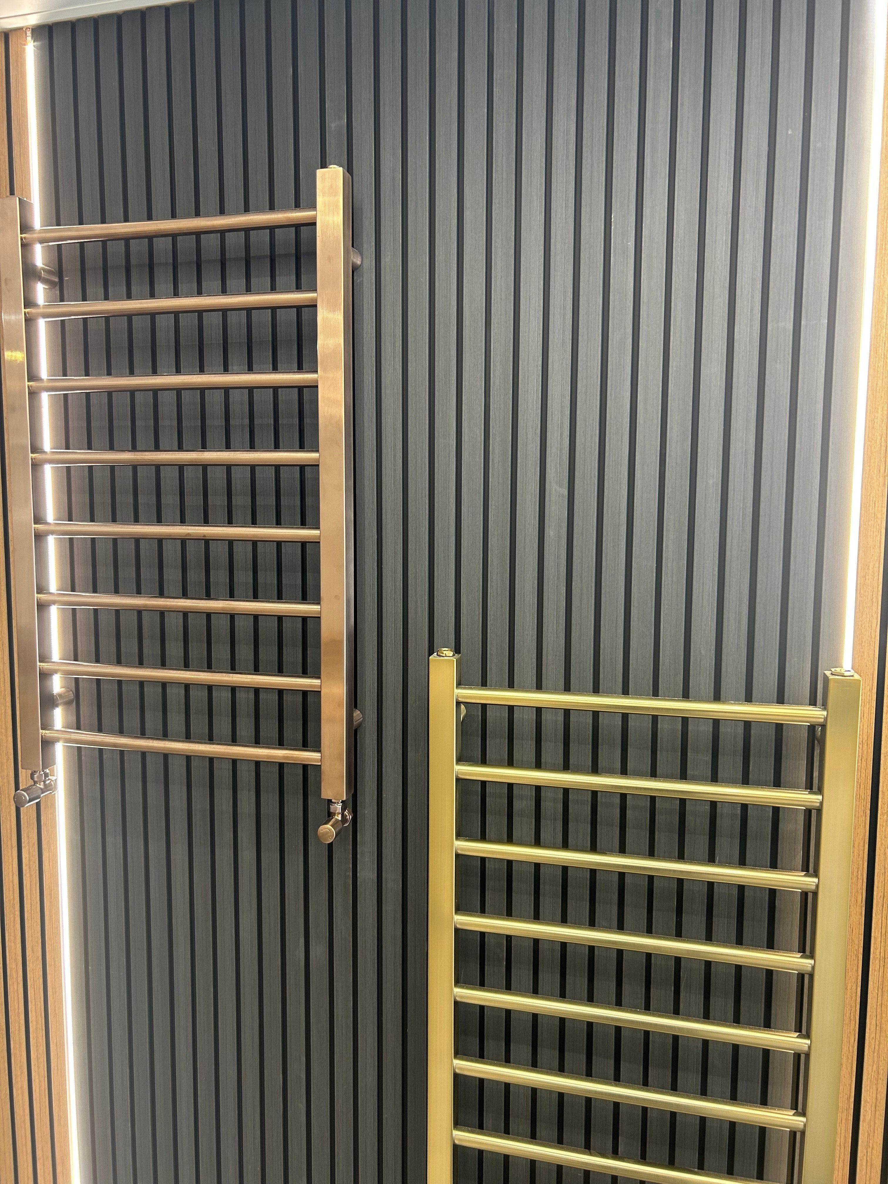 DCD Slat Wall Cladding Panel (233mm) – Charcoal 3D Timber-Effect Decor