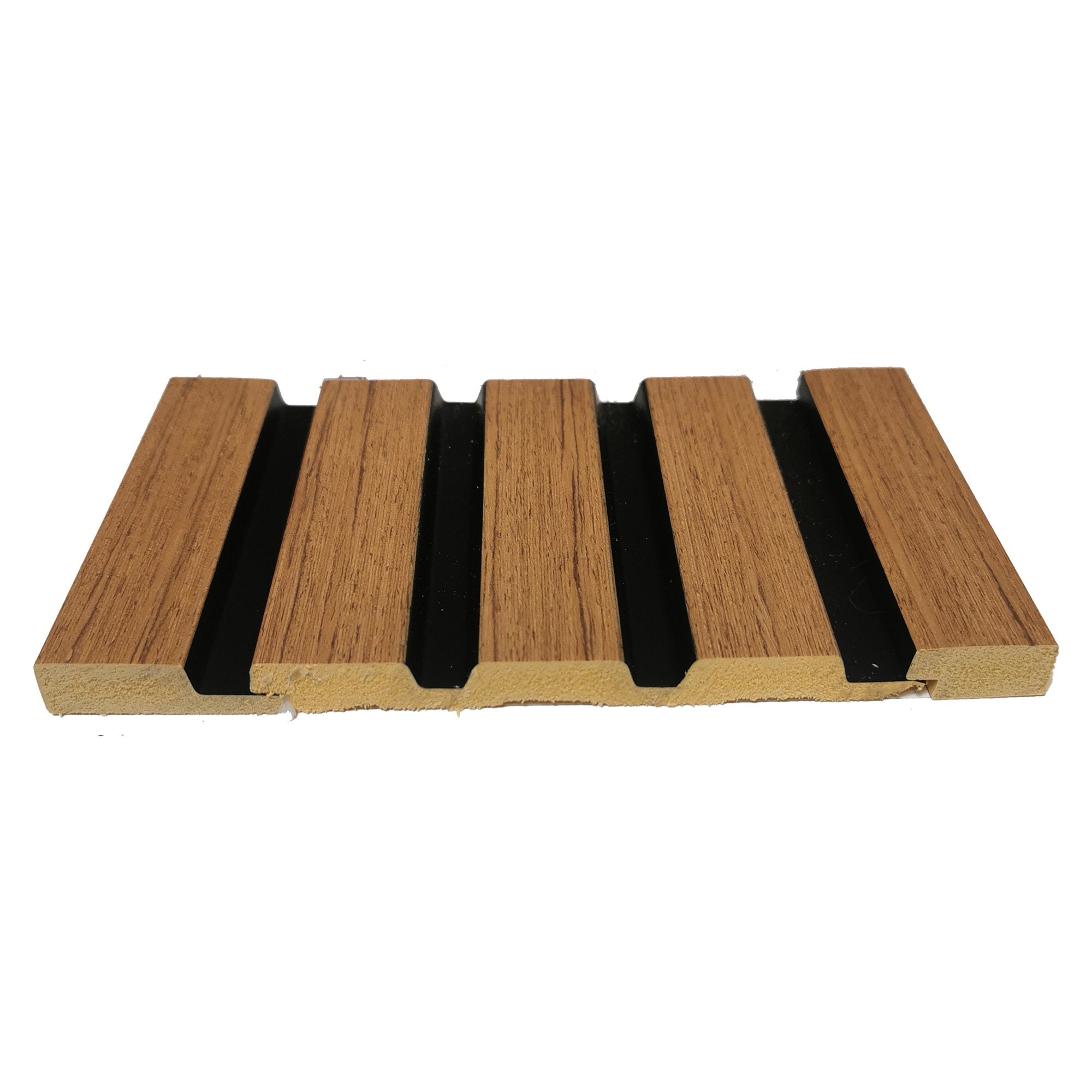 DCD Slat Wall Cladding Panel (233mm) – Natural Oak 3D Timber-Effect Decor