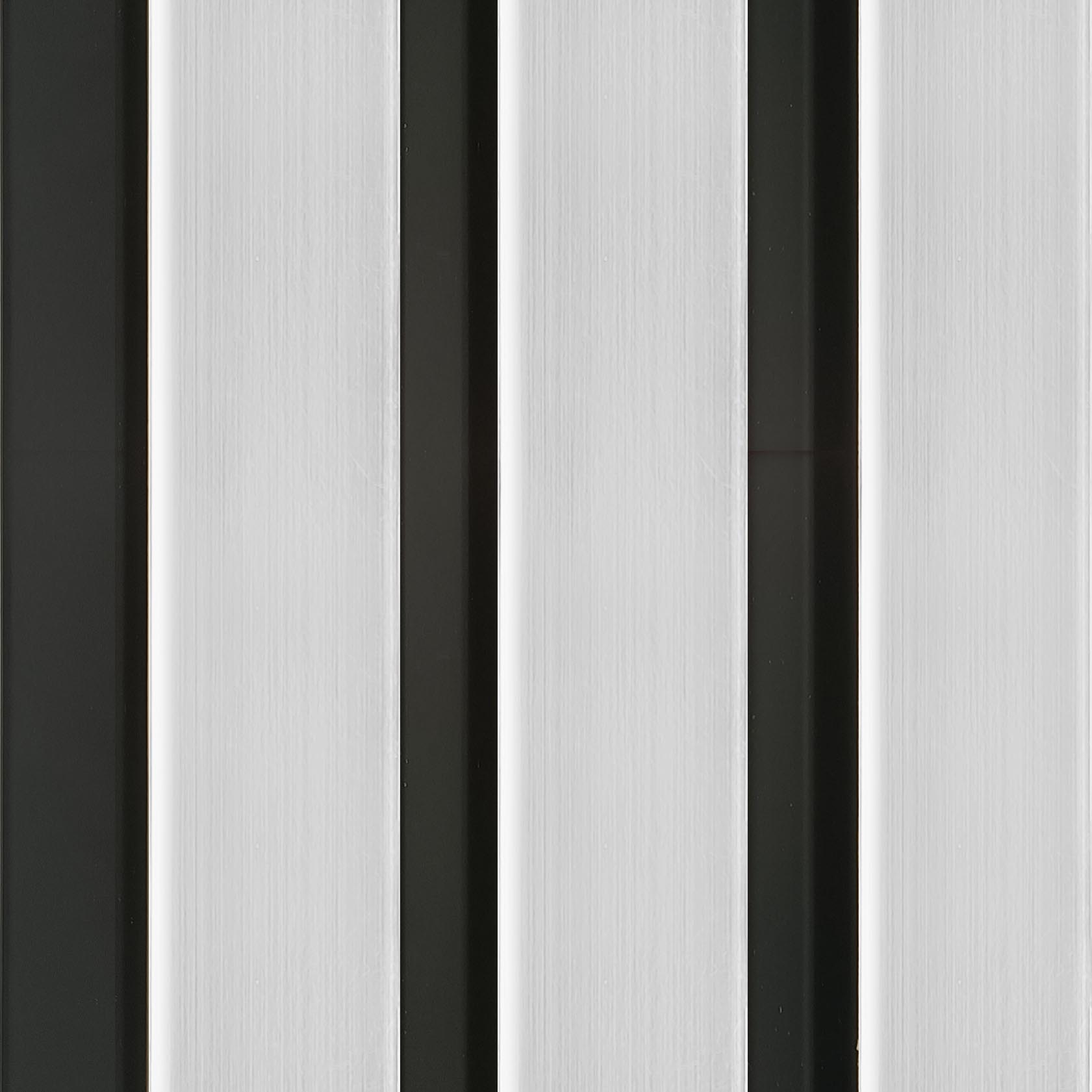 DCD Slat Wall Cladding Panel (233mm) – Silver 3D Timber-Effect Decor