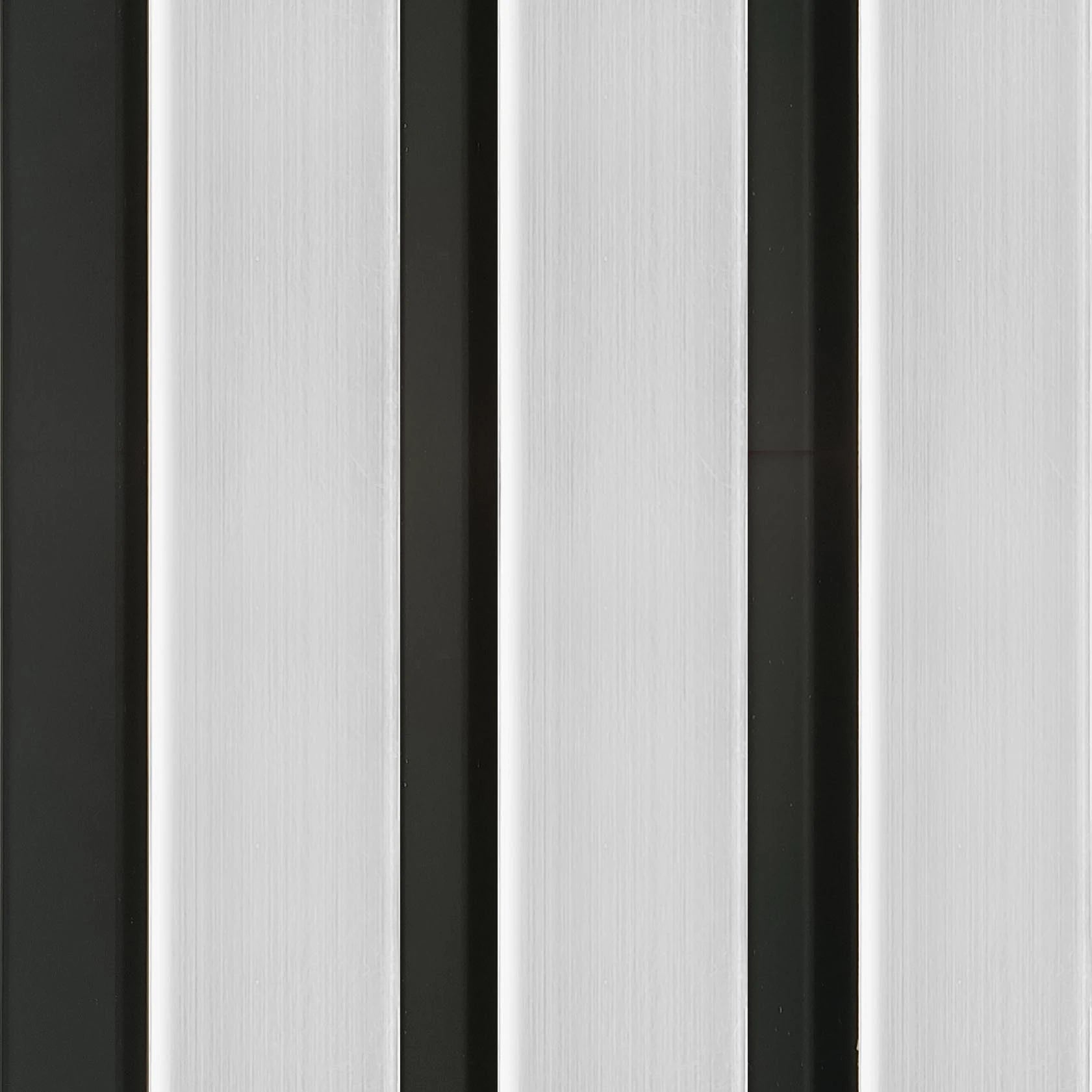 DCD Slat Wall Cladding Panel (233mm) – Silver 3D Timber-Effect Decor