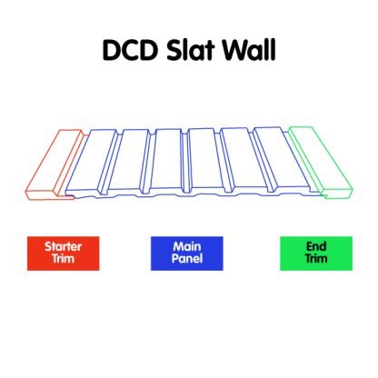 DCD Slat Wall Cladding Panel (233mm) – Natural Oak Decor
