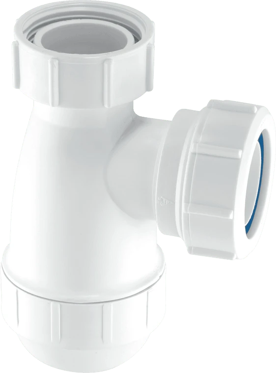 E10 1¼”  32mm Shallow Bottle Trap for use with Basins McAlpine Mcalpine
