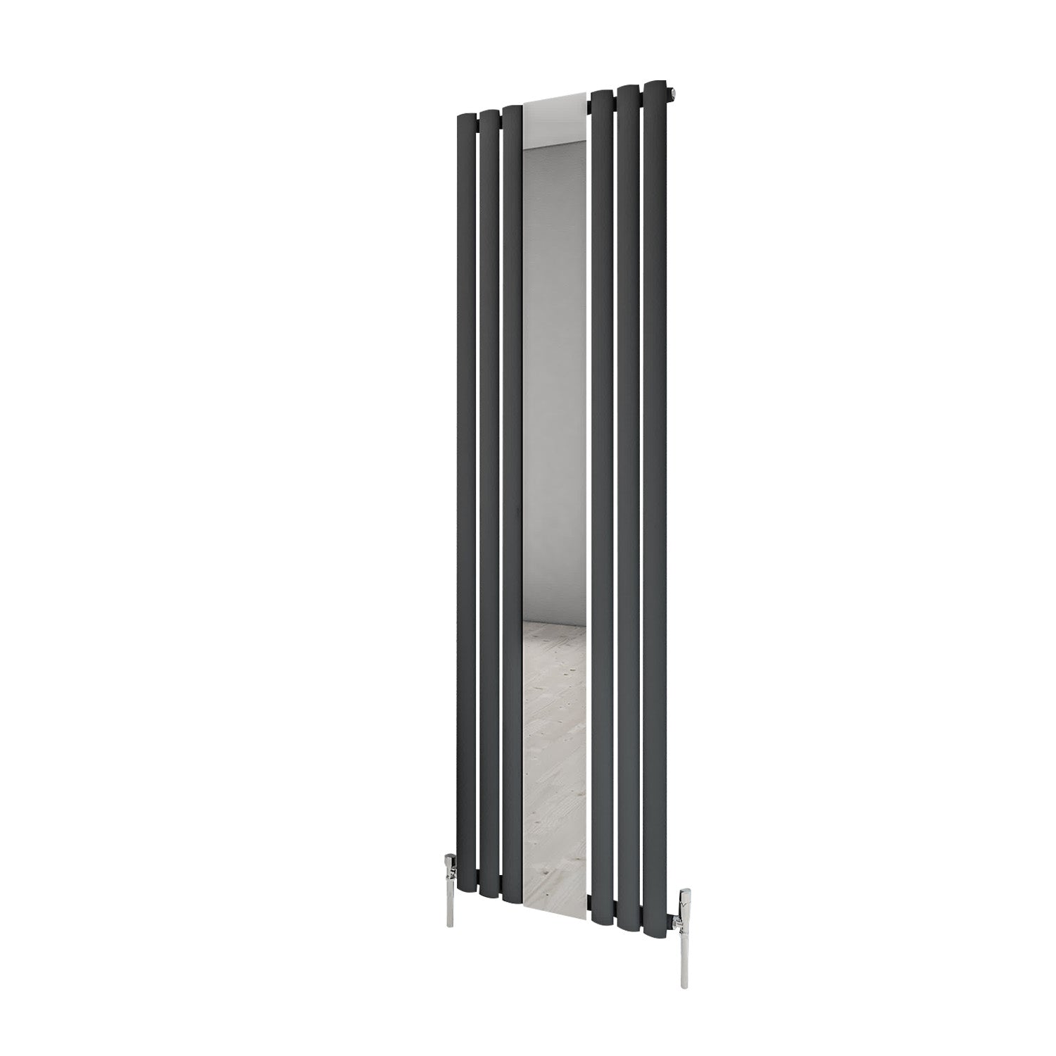Aqua Moda Steel Vertical Radiator with Mirror W500 x H1800