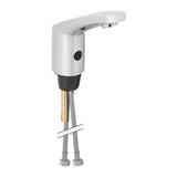 Geberit Washbasin tap type 185; battery operation: gloss chrome-plated Ideal Bathrooms
