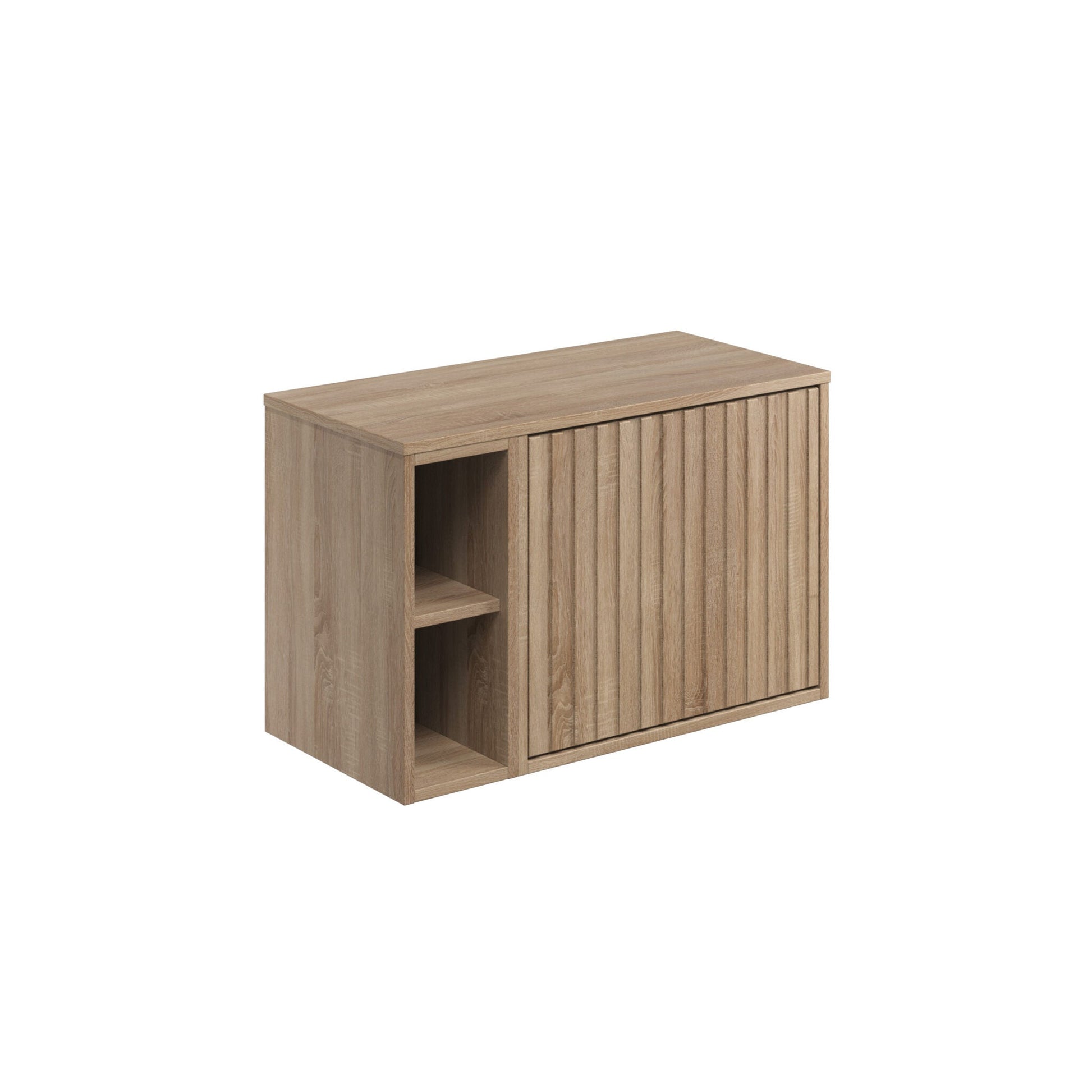 Alfie 800 Cabinet with Fluted Door & Side Storage HPS Hartlepool Plumbing Supplies