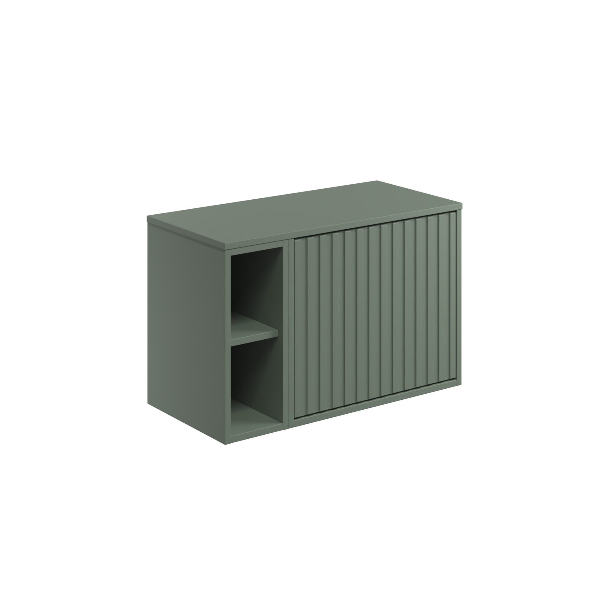 Alfie 800 Cabinet with Fluted Door & Side Storage HPS Hartlepool Plumbing Supplies