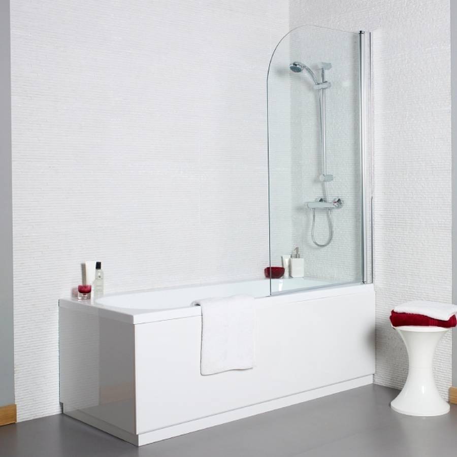 Koncept Straight Bath & Shower Screen 6mm HPS Hartlepool Plumbing Supplies