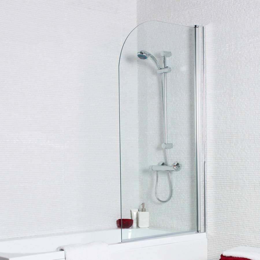 Koncept Straight Bath & Shower Screen 6mm HPS Hartlepool Plumbing Supplies