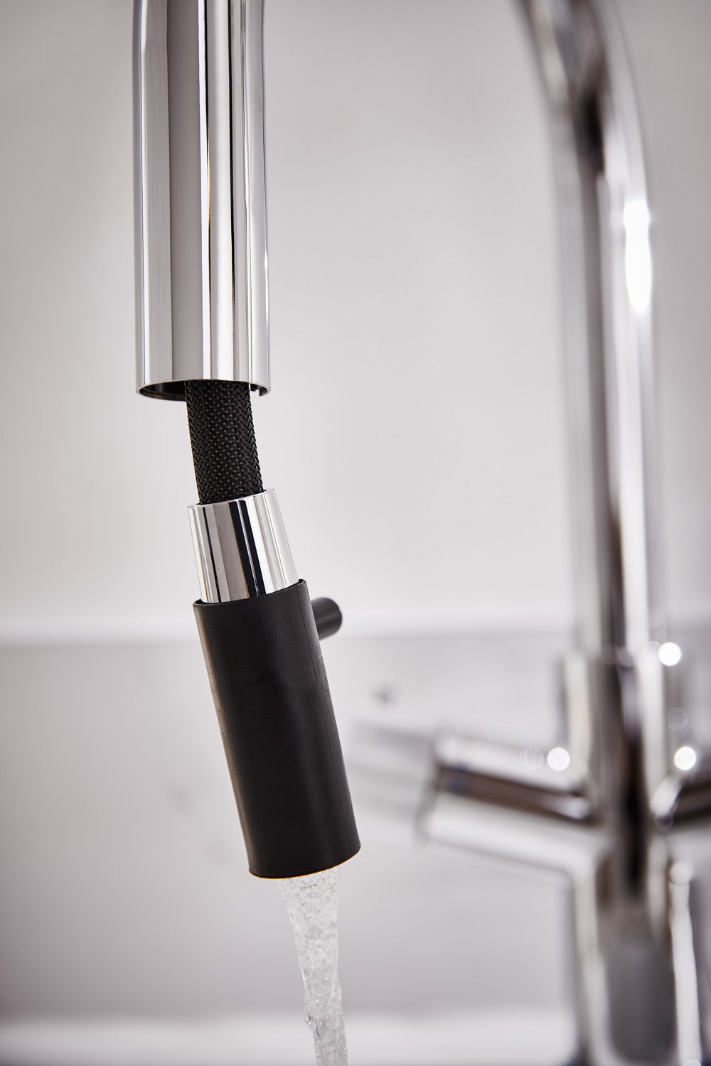 KOGE Hot Water Tap 4 in 1 SWAN PULL OUT SPOUT CHROME PACK