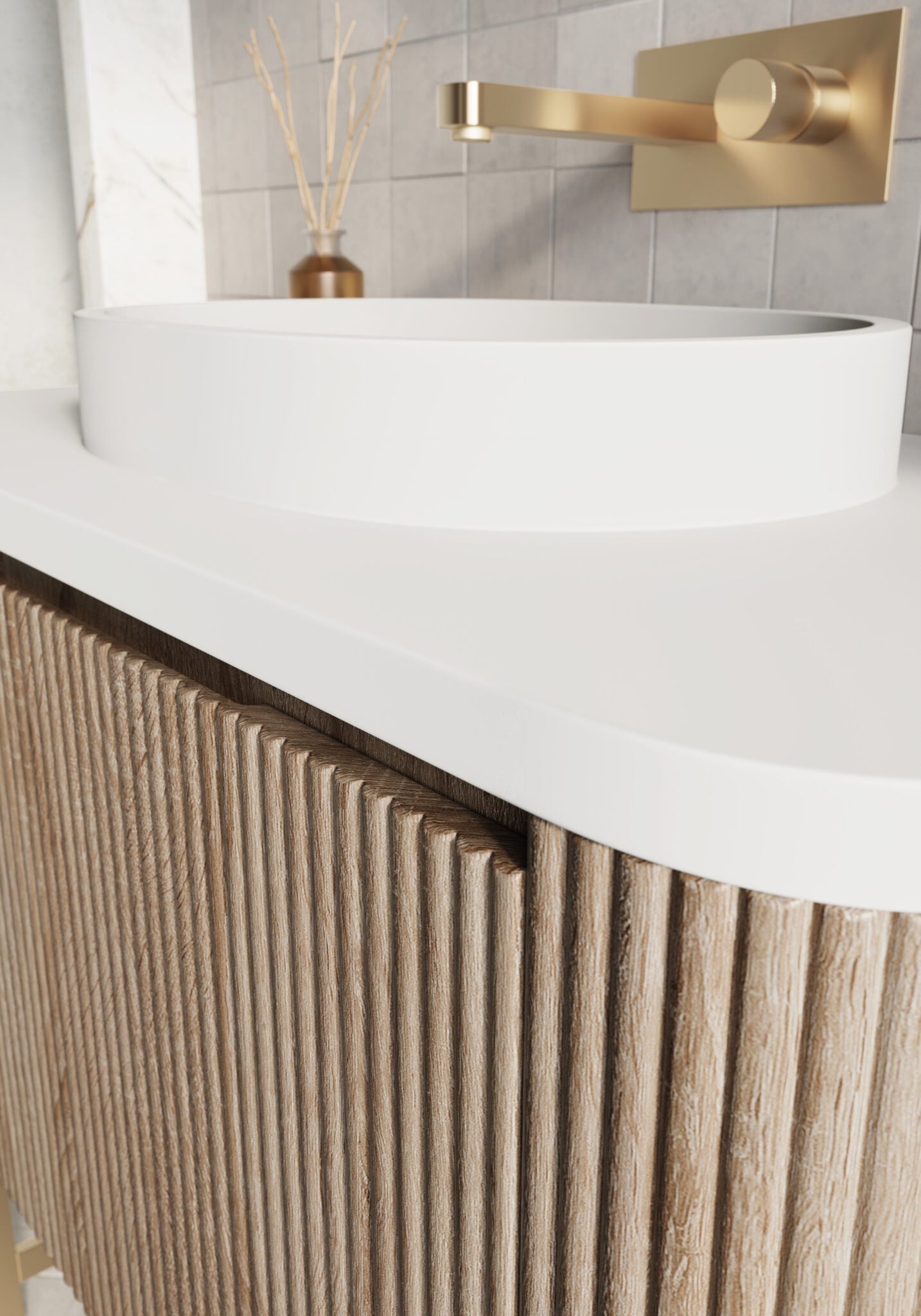 Linea Curve 600 Basin HPS Hartlepool Plumbing Supplies