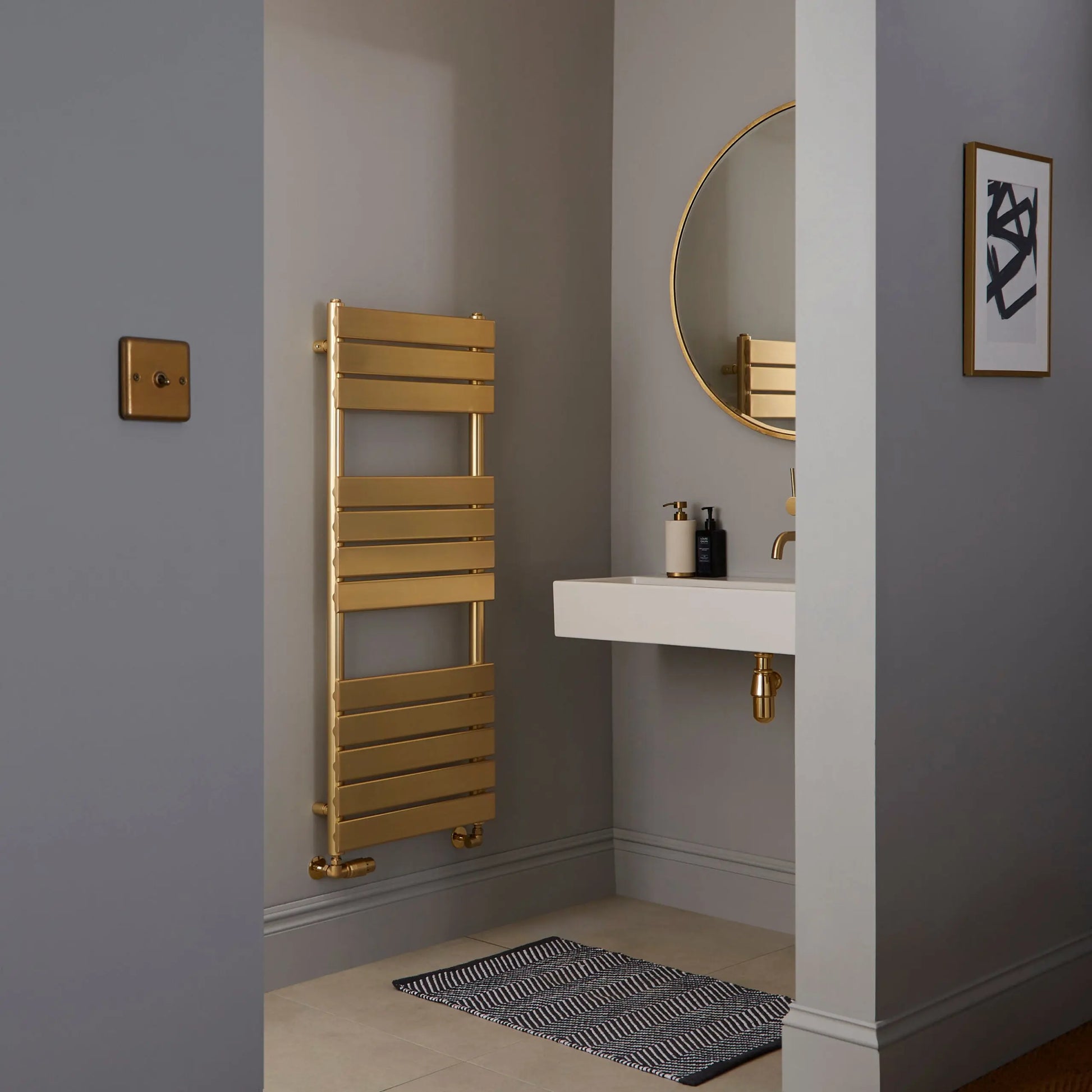 Malibu Towel Rail BRUSHED BRASS K-VIT HPS