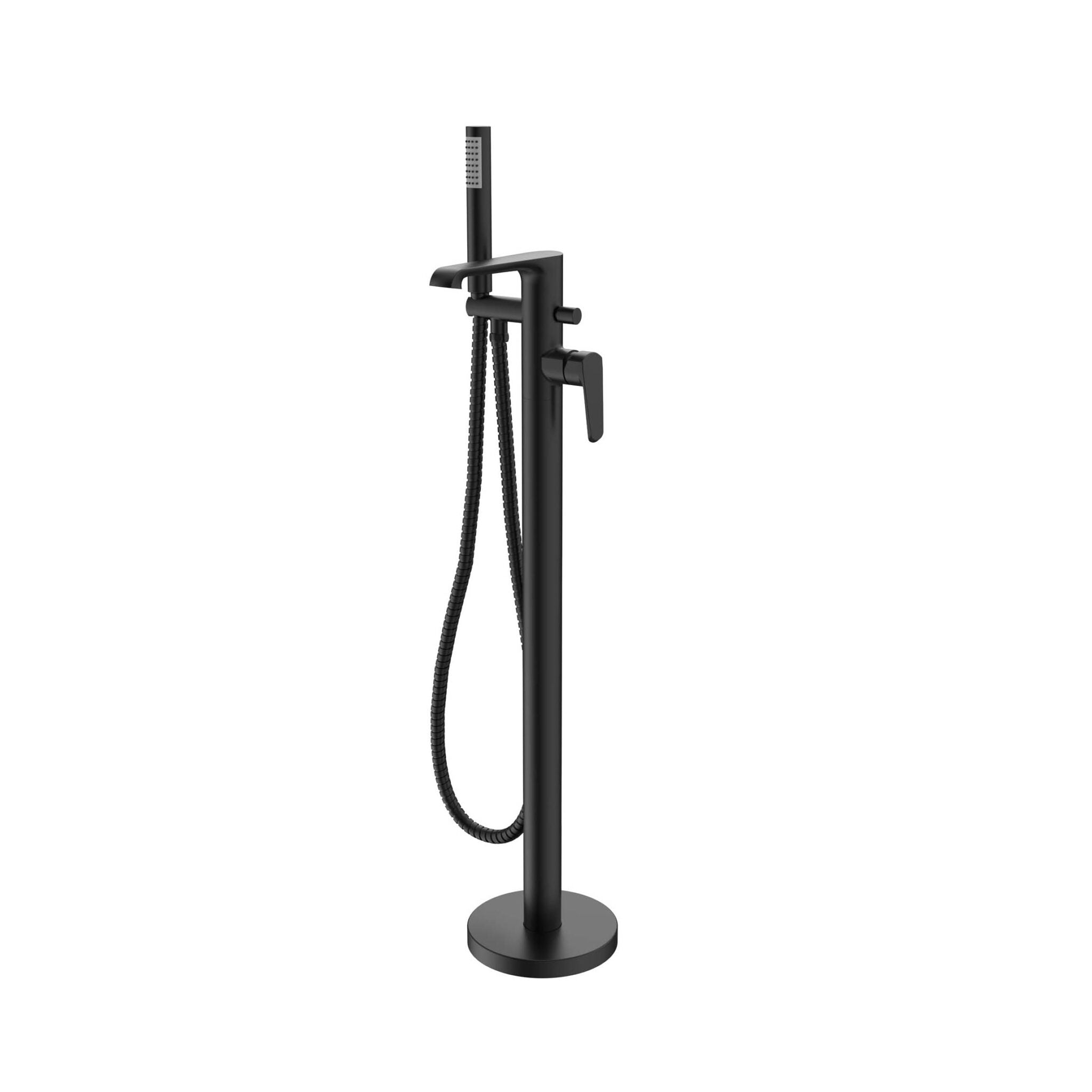 Montana Freestanding Bath Shower Mixer Matte Black HPS Hartlepool Plumbing Supplies