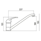 Scudo Aruba Kitchen Tap – Brushed Nickel Hartlepool Plumbing Supplies