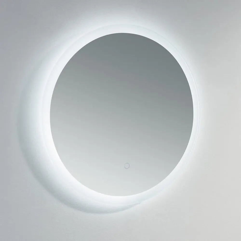 Oaksey 800mm Round Mirror - Frosted Edge Hartlepool Plumbing Supplies