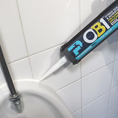 Ob1 being used to seal around a urinal
