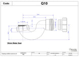 Q10 Bath Trap 1 1/2" 40mm McAlpine Mcalpine