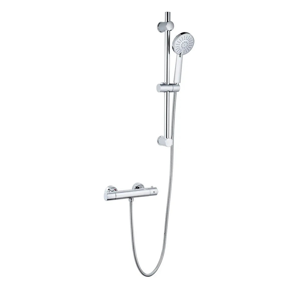 Kartell Plan Thermostatic Bar Shower with Adjustable Slide Rail Kit Kartell