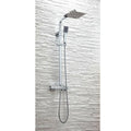 Elliot Chrome Square Rigid Riser Shower-HPS Hartlepool Plumbing Supplies