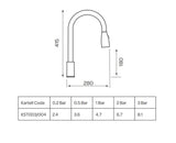 K-VIT Chrome Pull Out Kitchen Tap Hartlepool Plumbing Supplies