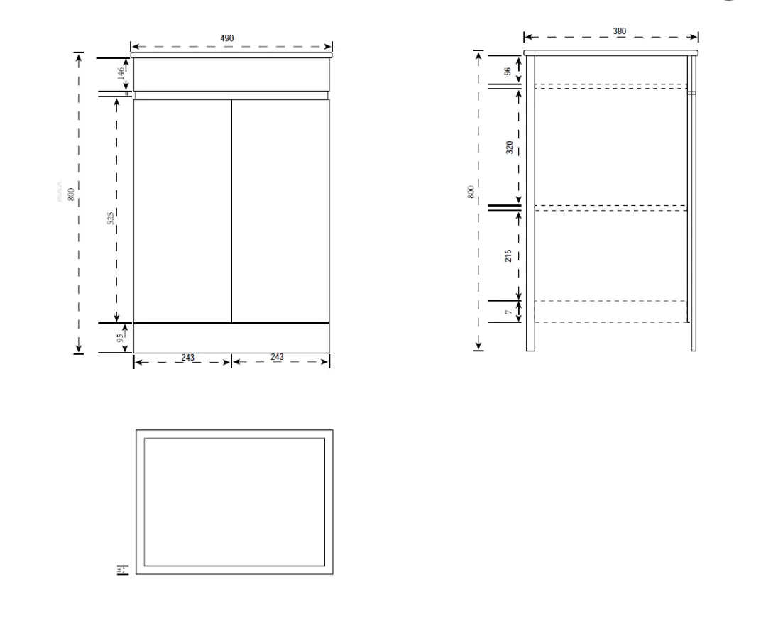 Kartell Atlantis 500mm Vanity Unit & Basin Kartell