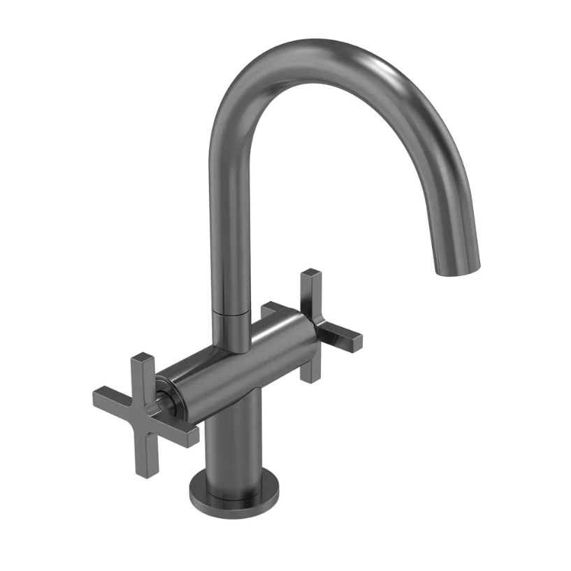 Tavistock Cohort Cross 2 Head Basin Mixer Inc Clicker Waste