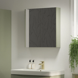 Swan Glebe 580mm x 650mm 2 Door Mirror Cabinet w/ Glass Shelves
