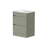 Swan Glebe 620mm x 850mm x 480mm 2 Drawer Floorstanding Vanity Unit & Basin