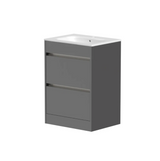 Swan Glebe 620mm x 850mm x 480mm 2 Drawer Floorstanding Vanity Unit & Basin