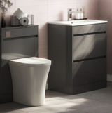 Swan Glebe 620mm x 850mm x 480mm 2 Drawer Floorstanding Vanity Unit & Basin
