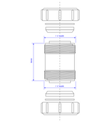 T28M 1 1/2" Multifit Straight Connector McAlpine