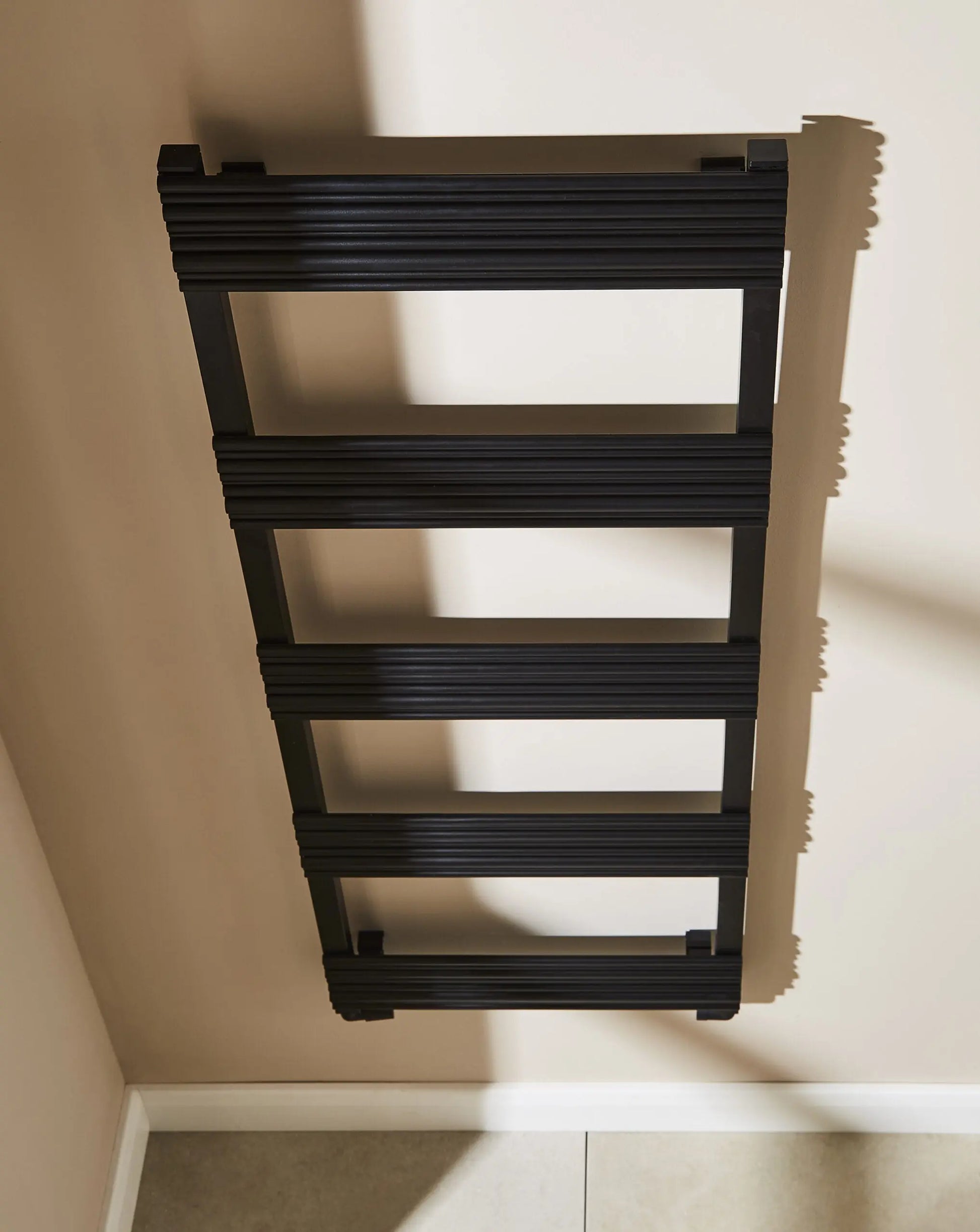 Sherbrooke Towel Rail MATT BLACK K-RAD HPS Hartlepool Plumbing Supplies