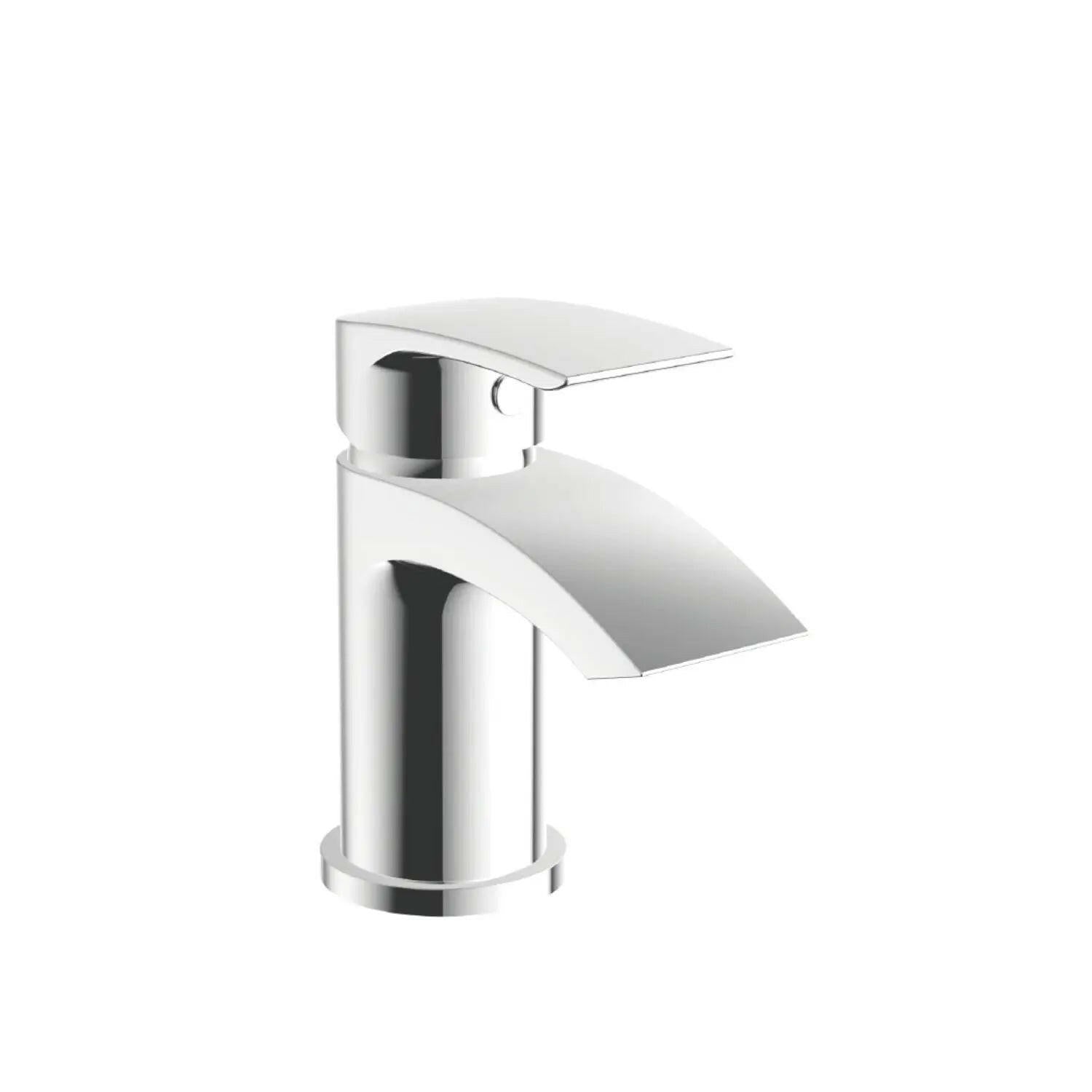 Belini Mini Mono Basin Mixer with Push Waste-HPS Hartlepool Plumbing Supplies