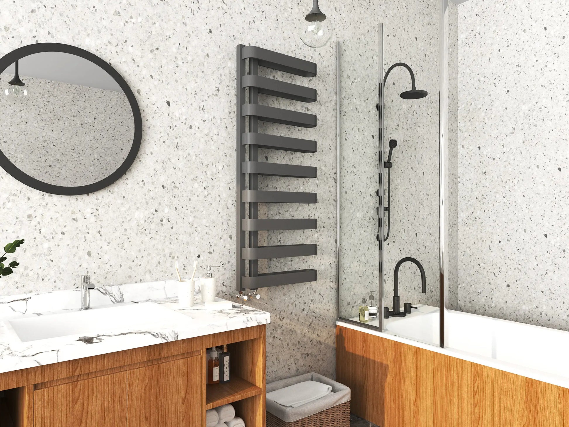 Texas Towel Rail ANTHRACITE K-RAD HPS